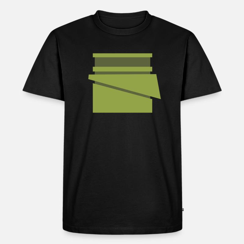 modern bamboo 01 - Männer Premium Bio T-Shirt - Schwarz