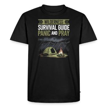Mastering Wilderness Survival Skills and Outdoor - Men's Premium Organic T-Shirt - black - Front - Nico (187cm)