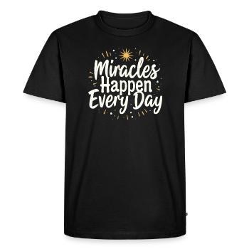 Emotional Healing Journey Towards Mindfulness and - Men's Premium Organic T-Shirt - black - Front - Nico (187cm)