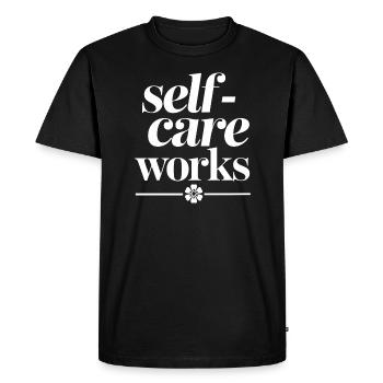 Emotional Healing Journey Towards Mindfulness and - Men's Premium Organic T-Shirt - black - Front - Nico (187cm)