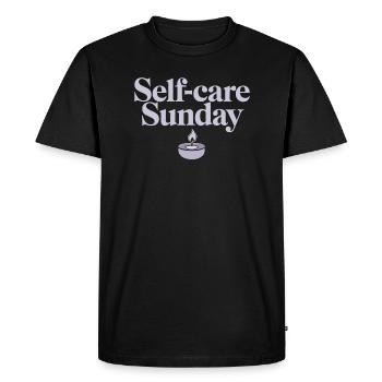 Emotional Healing Journey Towards Mindfulness and - Men's Premium Organic T-Shirt - black - Front - Nico (187cm)