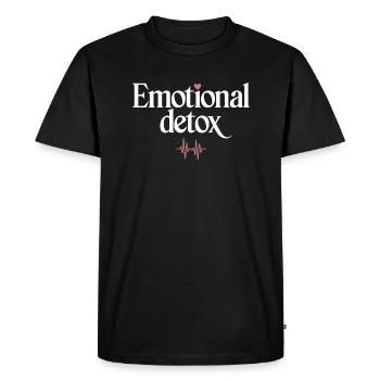 Emotional Healing Journey Towards Mindfulness and - Men's Premium Organic T-Shirt - black - Front - Nico (187cm)