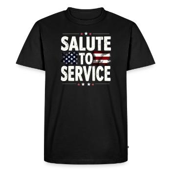 Honor Veterans Day with Patriotism and Military - Men's Premium Organic T-Shirt - black - Front - Nico (187cm)
