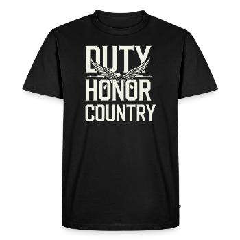 Honor Veterans Day with Patriotism and Military - Men's Premium Organic T-Shirt - black - Front - Nico (187cm)