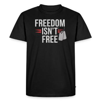 Honor Veterans Day with Patriotism and Military - Men's Premium Organic T-Shirt - black - Front - Nico (187cm)