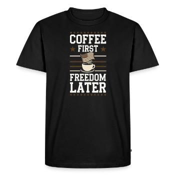 Honor Veterans Day with Patriotism and Military - Men's Premium Organic T-Shirt - black - Front - Nico (187cm)
