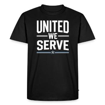 Honor Veterans Day with Patriotism and Military - Men's Premium Organic T-Shirt - black - Front - Nico (187cm)