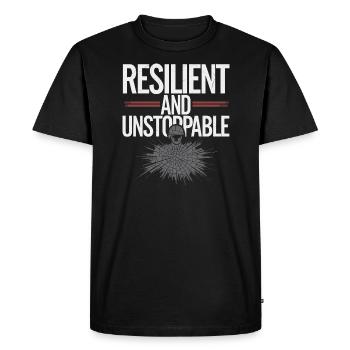 Honorez la Journée des anciens combattants avec le patriotisme et l’armée - T-shirt Premium bio Homme - noir - Devant - Nico (187cm)