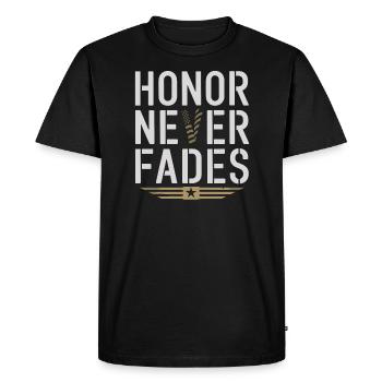 Honor Veterans Day with Patriotism and Military - Men's Premium Organic T-Shirt - black - Front - Nico (187cm)