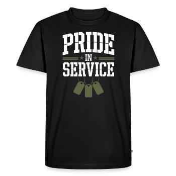 Honor Veterans Day with Patriotism and Military - Men's Premium Organic T-Shirt - black - Front - Nico (187cm)