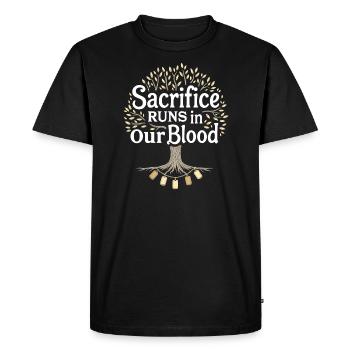 Honor Veterans Day with Patriotism and Military - Men's Premium Organic T-Shirt - black - Front - Nico (187cm)