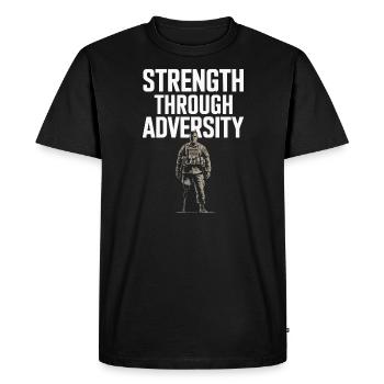 Honor Veterans Day with Patriotism and Military - Men's Premium Organic T-Shirt - black - Front - Nico (187cm)