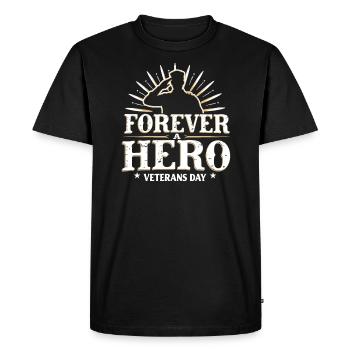 Honor Veterans Day with Patriotism and Military - Men's Premium Organic T-Shirt - black - Front - Nico (187cm)