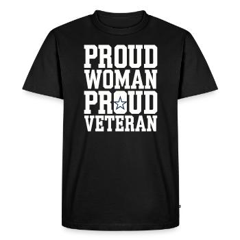 Honor Veterans Day with Patriotism and Military - Men's Premium Organic T-Shirt - black - Front - Nico (187cm)