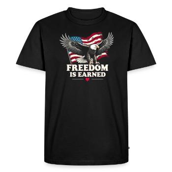 Honor Veterans Day with Patriotism and Military - Men's Premium Organic T-Shirt - black - Front - Nico (187cm)