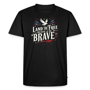 Honor Veterans Day with Patriotism and Military - Men's Premium Organic T-Shirt - black - Front - Nico (187cm)