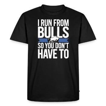 Rodéo Clown Animateur Équitation De Taureau Et Rodéo - T-shirt Premium bio Homme - noir - Devant - Nico (187cm)