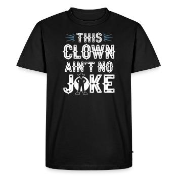 Rodéo Clown Animateur Équitation De Taureau Et Rodéo - T-shirt Premium bio Homme - noir - Devant - Nico (187cm)