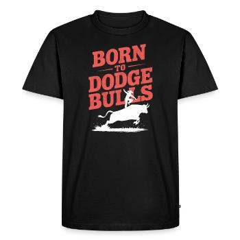 Rodéo Clown Animateur Équitation De Taureau Et Rodéo - T-shirt Premium bio Homme - noir - Devant - Nico (187cm)