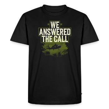 Honorez les anciens combattants du Vietnam avec patriotisme et - T-shirt Premium bio Homme - noir - Devant - Nico (187cm)