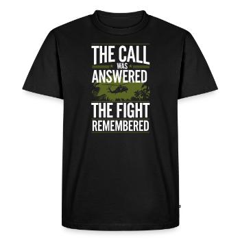 Honorez les anciens combattants du Vietnam avec patriotisme et - T-shirt Premium bio Homme - noir - Devant - Nico (187cm)