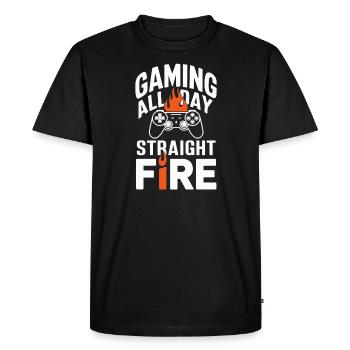 La vie de jeu pour les amateurs de jeux et le rétro - T-shirt Premium bio Homme - noir - Devant - Nico (187cm)