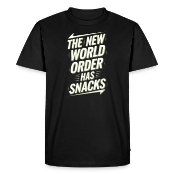 Global Conspiracy - Men's Premium Organic T-Shirt - black - Front - Nico (187cm)