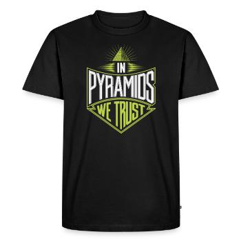 Global Conspiracy - Men's Premium Organic T-Shirt - black - Front - Nico (187cm)