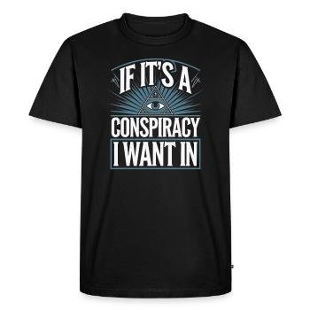 Global Conspiracy - Men's Premium Organic T-Shirt - black - Front - Nico (187cm)