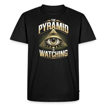 Conspiration mondiale du Nouvel Ordre Mondial - T-shirt Premium bio Homme - noir - Devant - Nico (187cm)