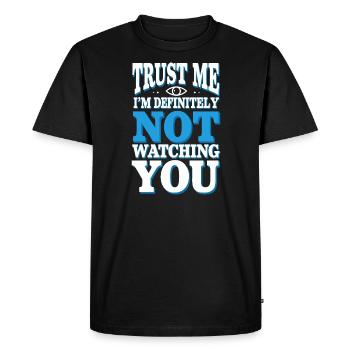 Global Conspiracy - Men's Premium Organic T-Shirt - black - Front - Nico (187cm)