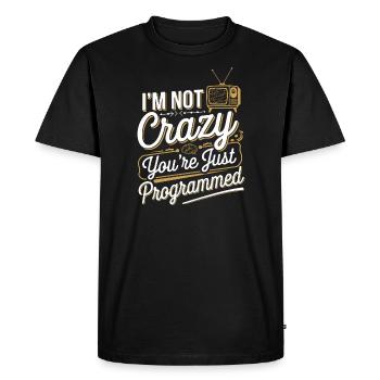 Mind Control Mk-Ultra Conspiracy And Government - Men's Premium Organic T-Shirt - black - Front - Nico (187cm)
