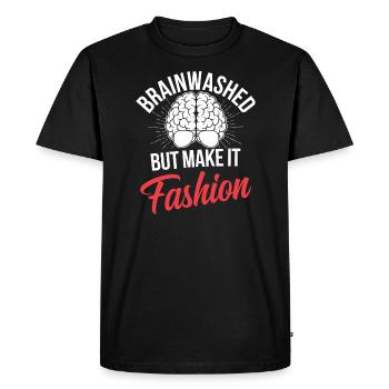 Mind Control Mk-Ultra Conspiracy And Government - Men's Premium Organic T-Shirt - black - Front - Nico (187cm)