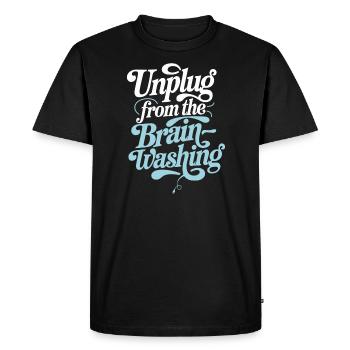 Mind Control Mk-Ultra Conspiracy And Government - Men's Premium Organic T-Shirt - black - Front - Nico (187cm)
