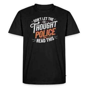 Mind Control Mk-Ultra Conspiracy And Government - Men's Premium Organic T-Shirt - black - Front - Nico (187cm)