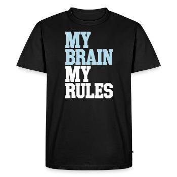 Mind Control Mk-Ultra Conspiracy And Government - Men's Premium Organic T-Shirt - black - Front - Nico (187cm)