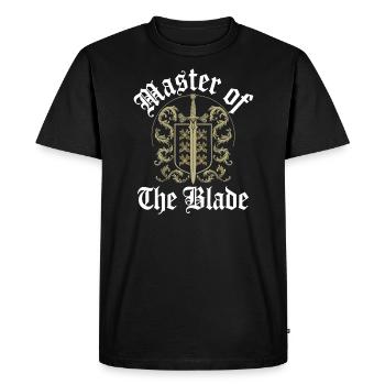 Renaissance Swordsman Hema Historical - Men's Premium Organic T-Shirt - black - Front - Nico (187cm)