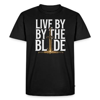 Renaissance Swordsman Hema Historical - Men's Premium Organic T-Shirt - black - Front - Nico (187cm)