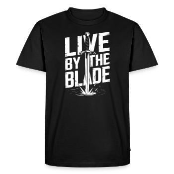 Renaissance Swordsman Hema Historical - Men's Premium Organic T-Shirt - black - Front - Nico (187cm)