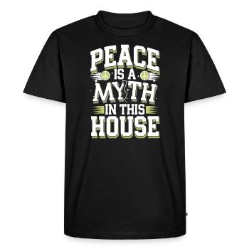 La vie de la mère de la famille élargie, le chaos, l’amour et - T-shirt Premium bio Homme - noir - Devant - Nico (187cm)