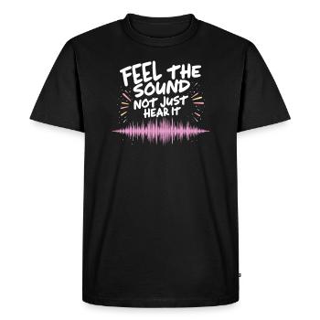 High-quality premium sound for audiophile culture - Men's Premium Organic T-Shirt - black - Front - Nico (187cm)