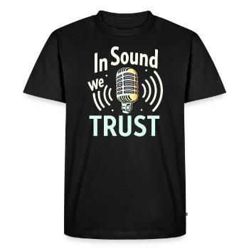 High-quality premium sound for audiophile culture - Men's Premium Organic T-Shirt - black - Front - Nico (187cm)