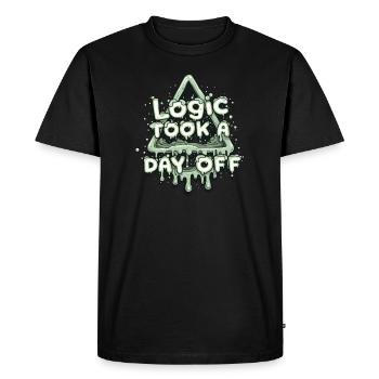 Images oniriques d'humour d'art surréaliste flottant - T-shirt Premium bio Homme - noir - Devant - Nico (187cm)