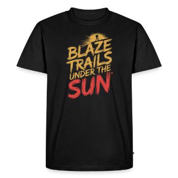 Des vagabonds du désert, des sentiers accidentés et des - T-shirt Premium bio Homme - noir - Devant - Nico (187cm)
