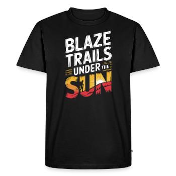 Des vagabonds du désert, des sentiers accidentés et des - T-shirt Premium bio Homme - noir - Devant - Nico (187cm)