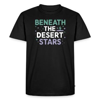 Des vagabonds du désert, des sentiers accidentés et des - T-shirt Premium bio Homme - noir - Devant - Nico (187cm)