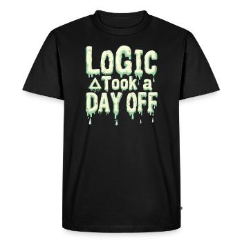 Surréaliste Art Humour Images oniriques Flottant - T-shirt Premium bio Homme - noir - Devant - Nico (187cm)