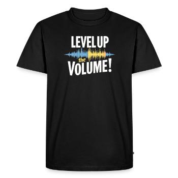 Music and gaming soundtracks with immersive audio - Men's Premium Organic T-Shirt - black - Front - Nico (187cm)