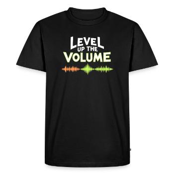 Music and gaming soundtracks with immersive audio - Men's Premium Organic T-Shirt - black - Front - Nico (187cm)