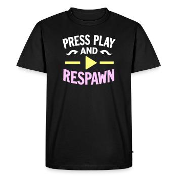 Music and gaming soundtracks with immersive audio - Men's Premium Organic T-Shirt - black - Front - Nico (187cm)